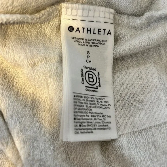 Athleta Pranayama Restore Wrap Cardigan Sweater Heather Gray Size S - Picture 8 of 8